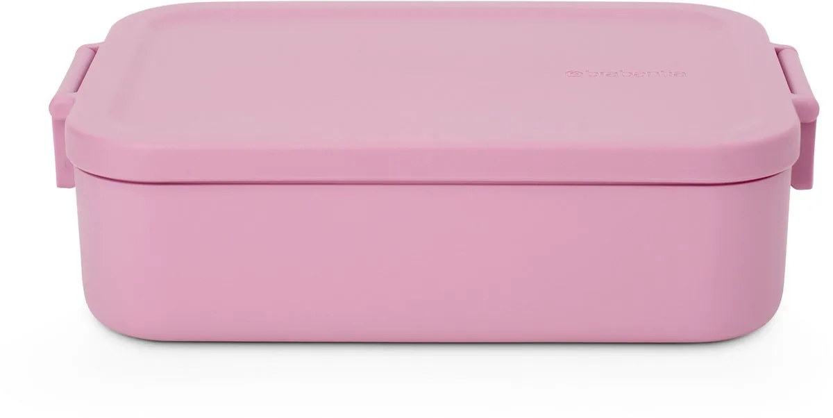 Make & Take Lunchbox/Broodtrommel - Medium - Kunststof van Brabantia in Lilac Pink – productfoto
