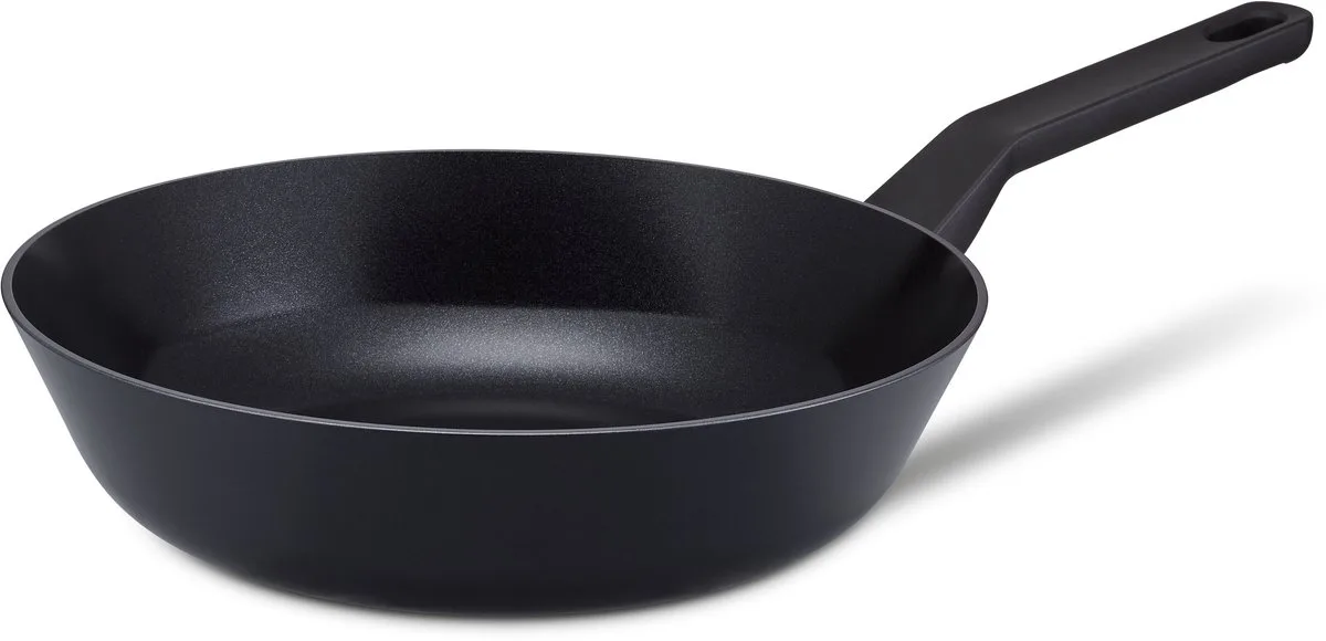 Onyx R ns Wokpan - Ø 28cm – Keramische antikleeflaag - PFAS-vrij - Geschikt voor inductie de Brabantia en Noir – photo produit