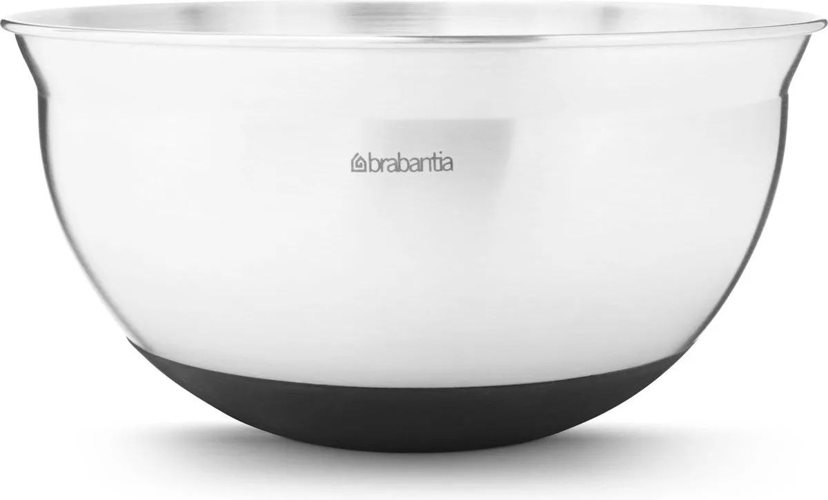 Profile Beslagkom - 1,6 l von Brabantia in Matt Steel met Zwart – Produktfoto