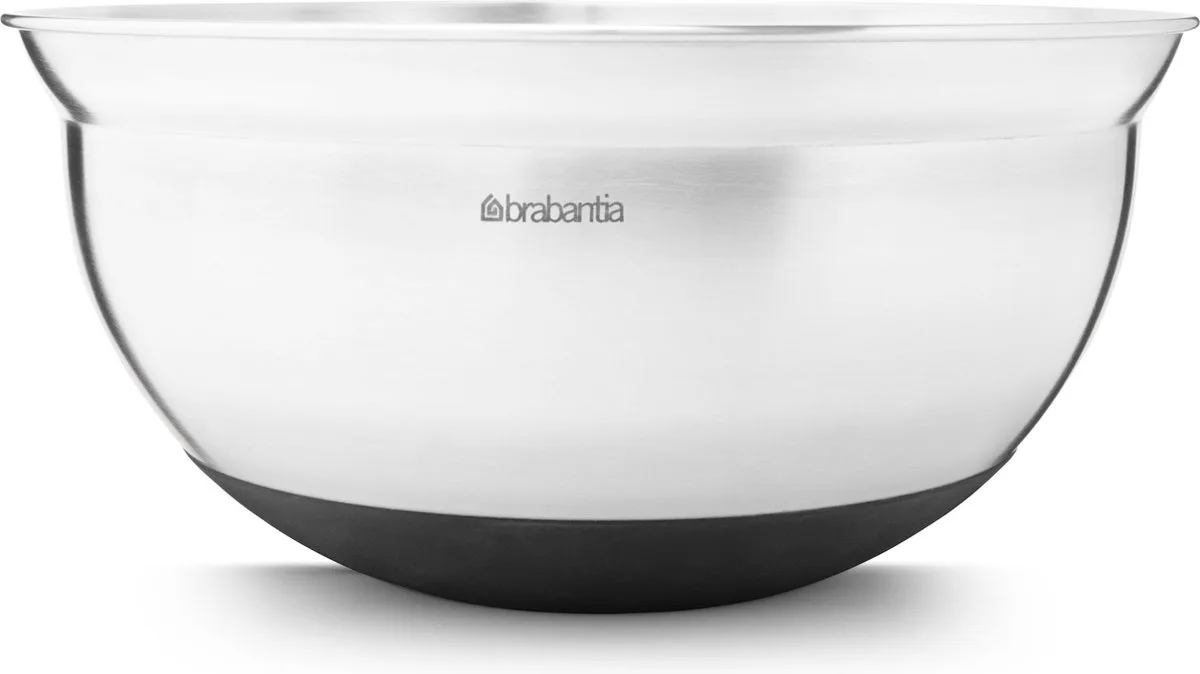 Profile Beslagkom - 3 l van Brabantia in Matt Steel met Zwart – productfoto