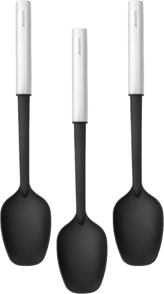 Profile Opscheplepel, anti-aanbak, Set van 3 van Brabantia in Matt Steel – productfoto