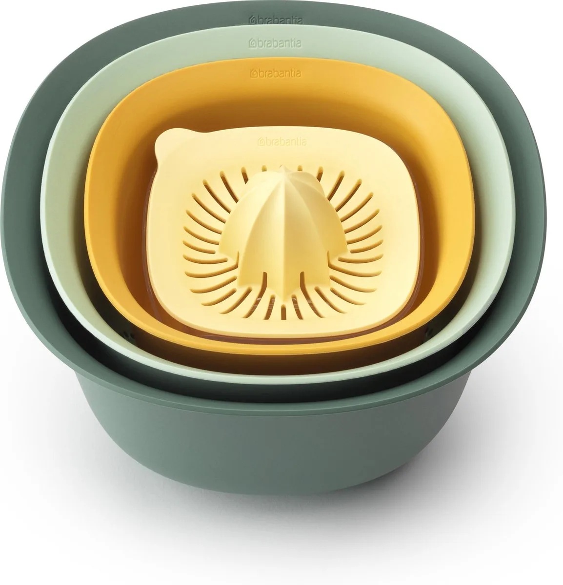 Tasty+ Beslagkom Set - met Vergiet en Citruspers van Brabantia in Mixed Colours – productfoto