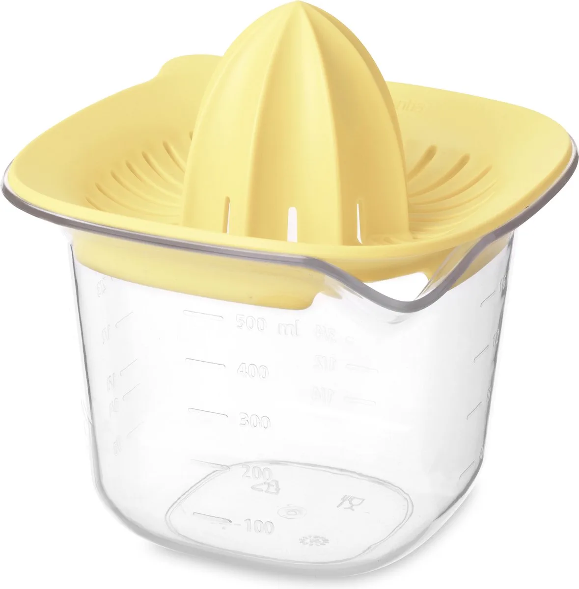 Tasty+ Citruspers - met Maatbeker - 0,5 l van Brabantia in Vanilla Yellow – productfoto