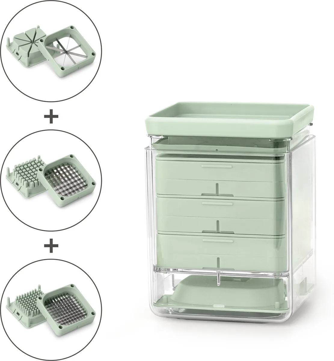 Tasty+ Groentesnijder Mandoline van Brabantia in Jade Green – productfoto