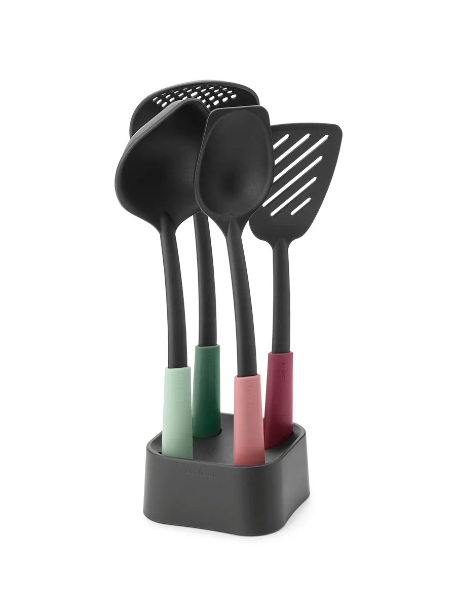 Tasty+ Keukengerei Set met Houder - 4-delig van Brabantia in Mixed Colours – productfoto