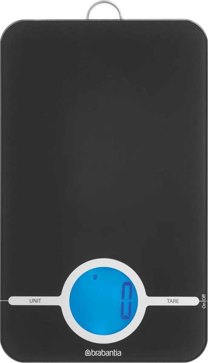 Tasty+ Keukenweegschaal Digitaal - op Batterijen van Brabantia in Donkergrijs – productfoto