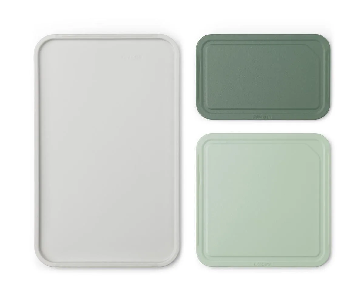 Tasty+ Kunststof Snijplanken - Snijplankenset 3-delig - Kunststof - Vaatwasserbestendig van Brabantia in Mixed Colours – productfoto