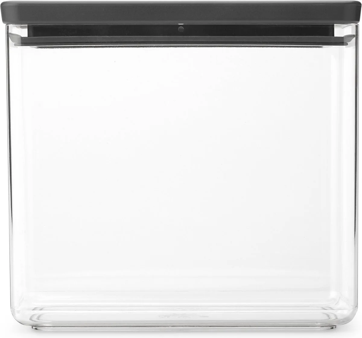 Tasty+ Voorraadbus - Stapelbaar - 3,5 l de Brabantia en Gris foncé – photo produit