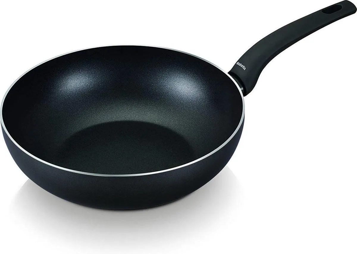 Wokpan met anti-aanbaaklaag - Ø 20 cm van Brabantia in Zwart – productfoto