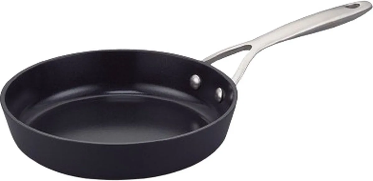 Zenn Koekenpan- Ø 20 cm –100% gerecycled hoogwaardig -aluminium - keramische dubbele antiaanbaklaag -duurzaam– rvs steel - geschikt voor Inductie - 100% PFAS Vrij van Brabantia in Donker blauw – productfoto