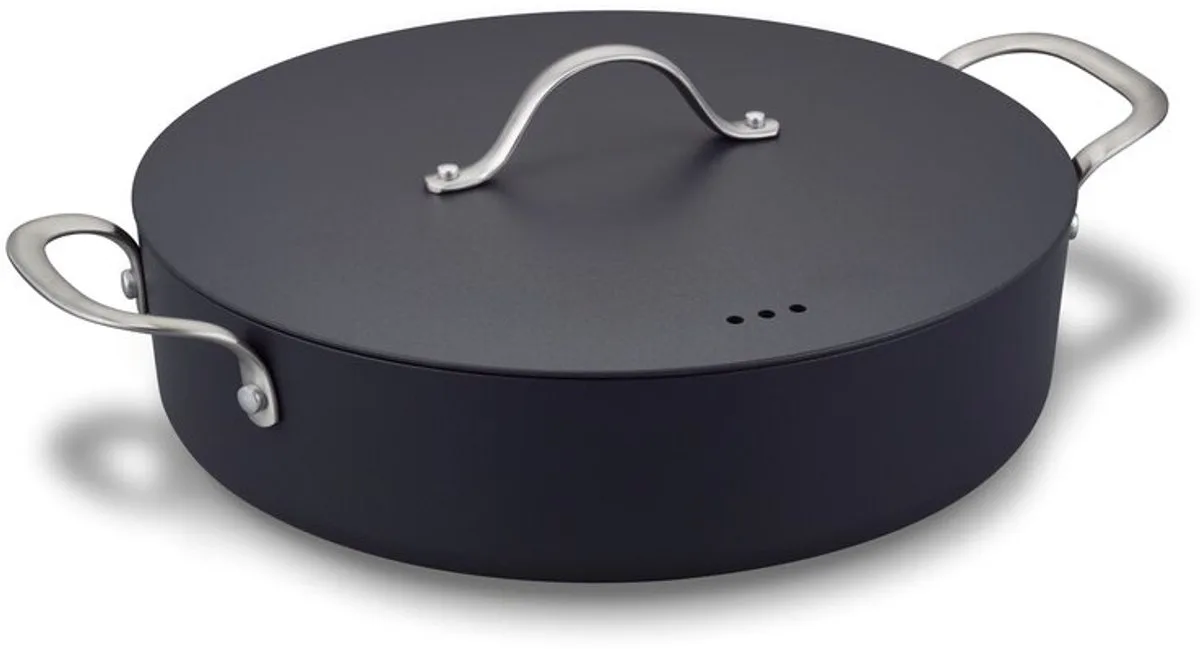 Zenn Skillet /Hapjespan - Ø 28 cm - Glazen deksel - 100 % gerecycled - Dubbele antilkleeflaag - PFAS-vrij - Geschikt voor inductie de Brabantia en Bleu – photo produit