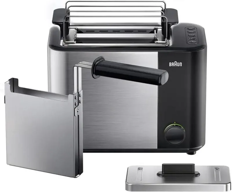 ID Collection HT 5015 BK - Broodrooster von Braun in Schwarz – Produktfoto