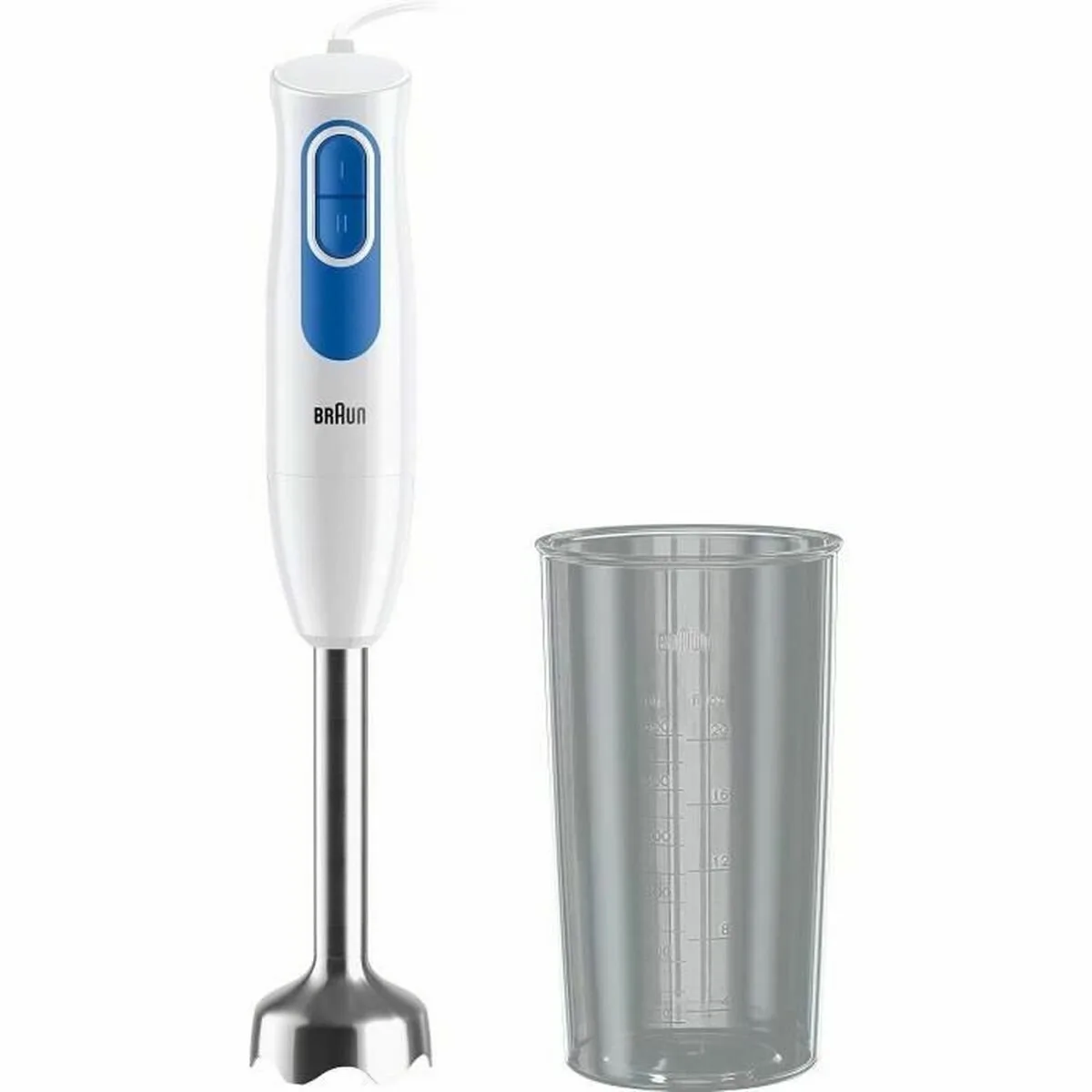 MQ20.001 - Staafmixer - 600 W - Blauw/Wit - EasyTwist-systeem de Braun en Bleu – photo produit
