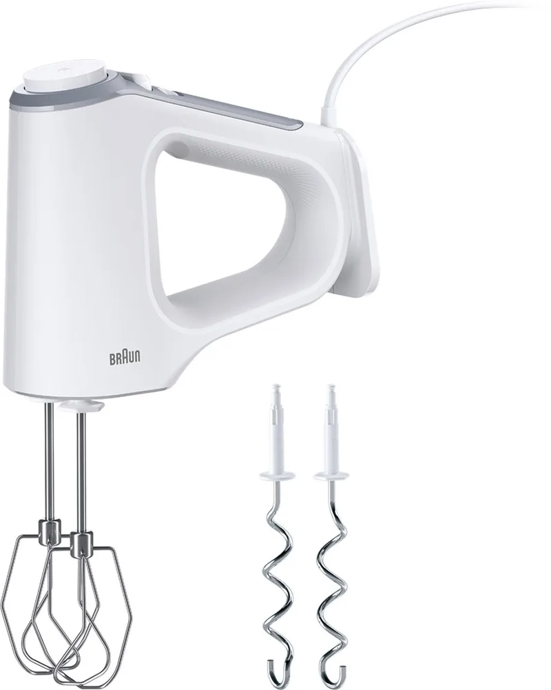 MultiMix 3 HM3200WH - Handmixer - Ergonomische handgreep - 500W - 5 standen + turbo von Braun in Weiß – Produktfoto