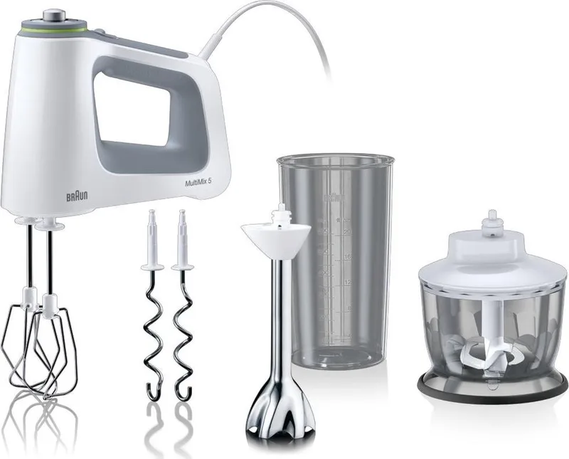 Multimix 5 HM5137WH - Handmixer by Braun in Grey, White – product photo