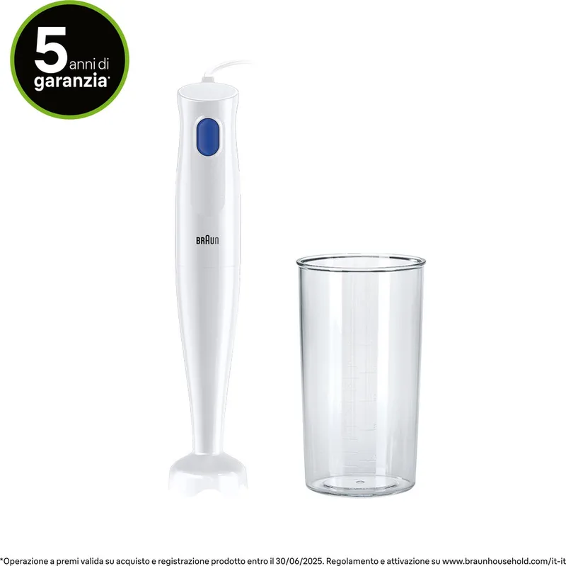 MultiQuick 1 MQ 10.001P WH 0,6 l Staafmixer 450 W Wit by Braun in Blue – product photo