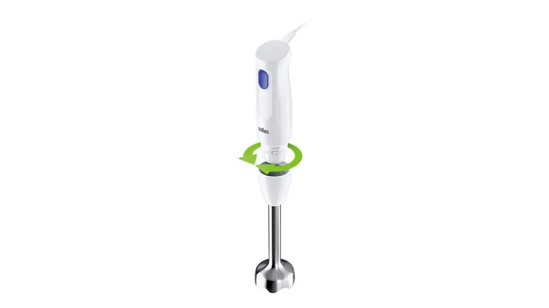 HB101AI-MQ10.201MWH Mixeur plongeant 450 W sans BPA, avec embout hâchoir blanc de Braun en Blanc – photo produit 2 sur 2
