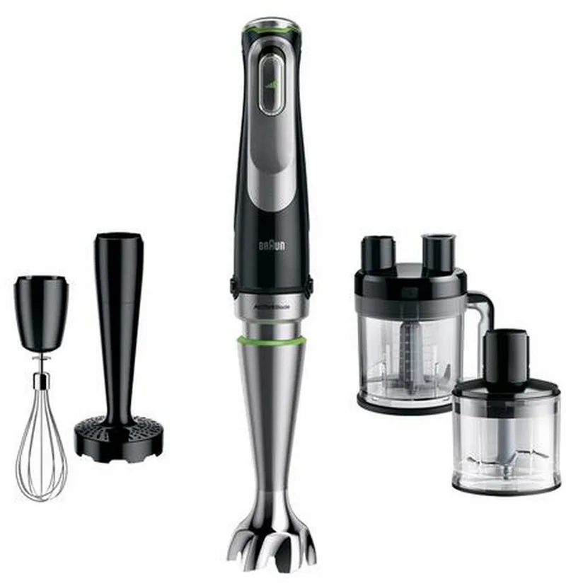 MultiQuick 9 - MQ 9195XLI - Staafmixer by Braun in Black, Stainless Steel – product photo