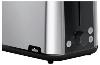 PurShine Broodrooster - 8 Bruiningsniveaus – Toastmeester - High-Lift Systeem - Broodjeswarmer - Ontdooien & Opwarmen - Smart Roaster - Toaster van Braun in Zwart – productfoto 3 van 3