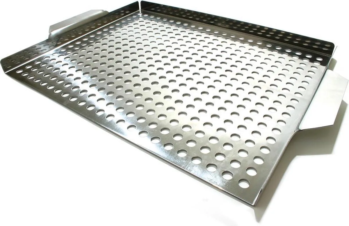 Inox Bakplaat Geperforeerd 39x33cm van Broil King in Metallic – productfoto