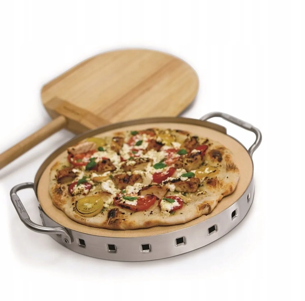Pizzaset met Pizzasteen en Schep - Perfecte Pizza van Broil King – productfoto