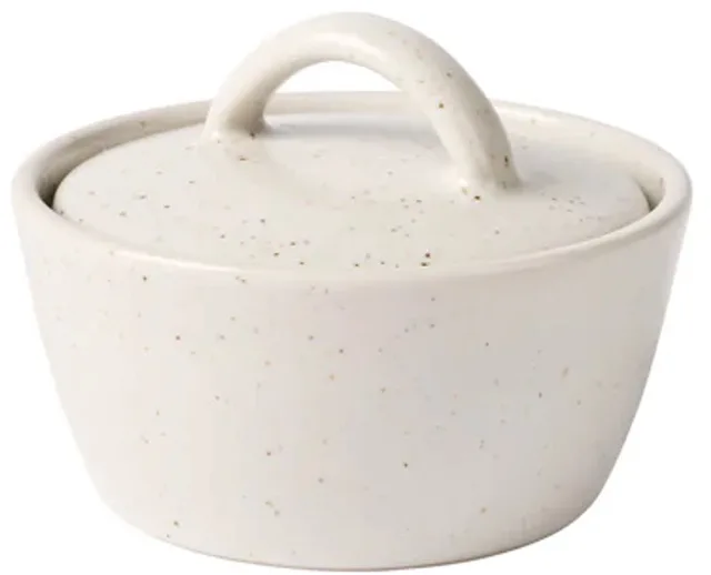 Nordic Vanilla Servies Kom met deksel Ø8 x H6 cm - Bowl with Lid