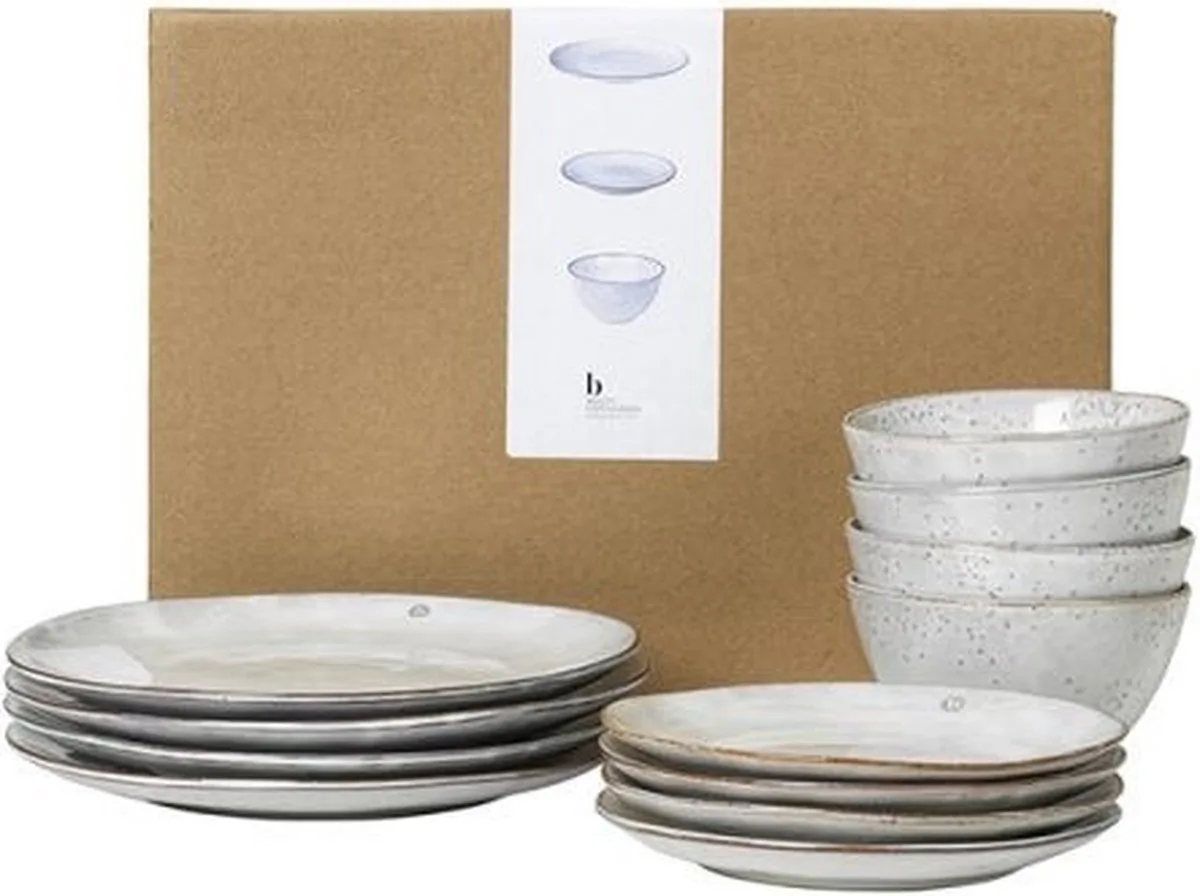 Servies set DINER van Broste Copenhagen in Nordic sand – productfoto