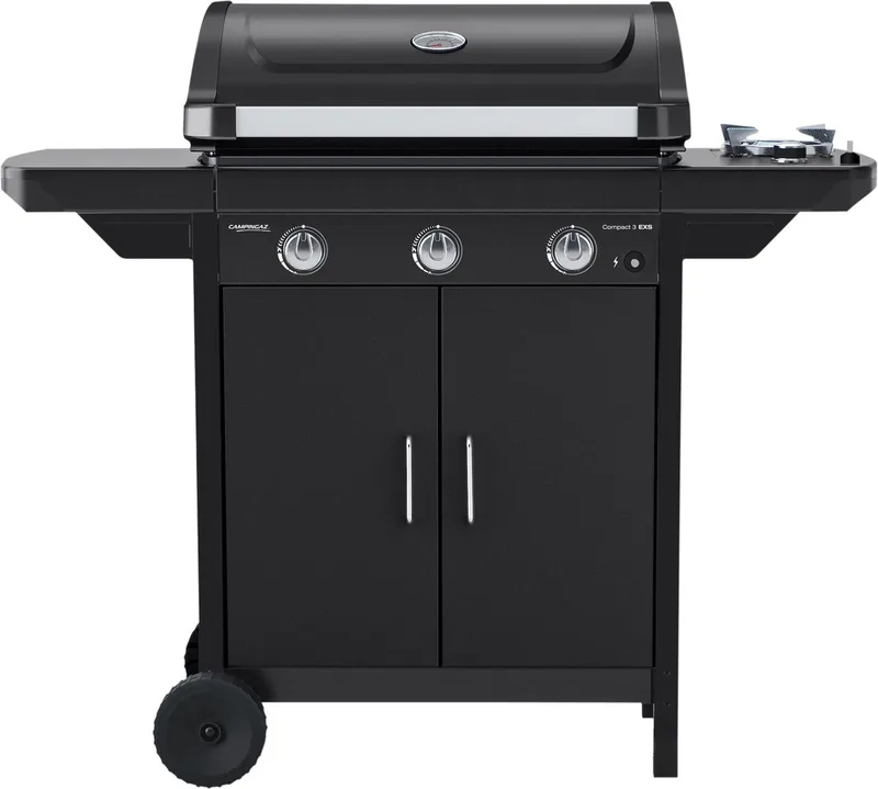 Compact 3 EXS - compacte 3-pits gas barbecue von Campingaz in Schwarz – Produktfoto