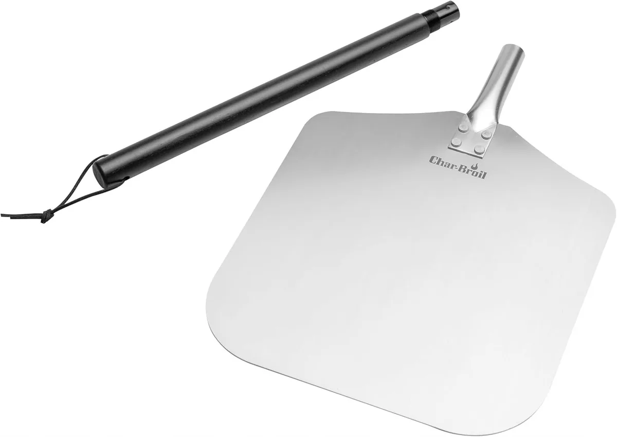 Aluminium Pizzaschep met Hout en Leer - Professioneel Keukengerei von Char-Broil – Produktfoto