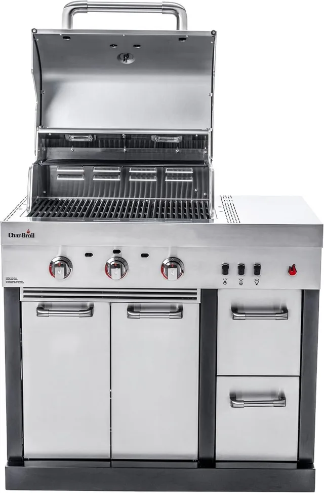 Ultimate 3200 Gasbarbecue Buitenkeuken - 3 Branders - TRU-Infrared™ - Gietijzeren Grillrooster - 6,6 kW