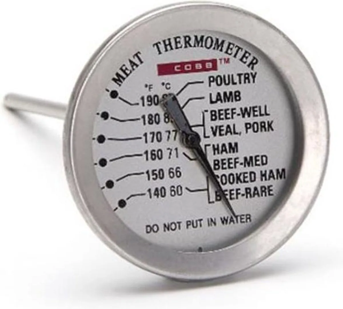 Barbecue Thermometer von Cobb in Silber – Produktfoto