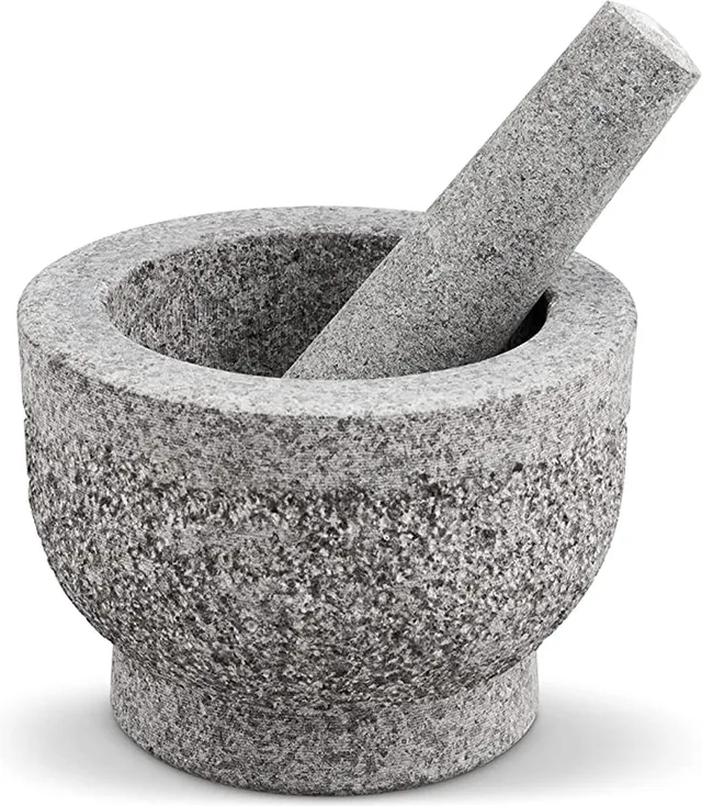 Langley Vijzel & Stamper - 15cm - Graniet