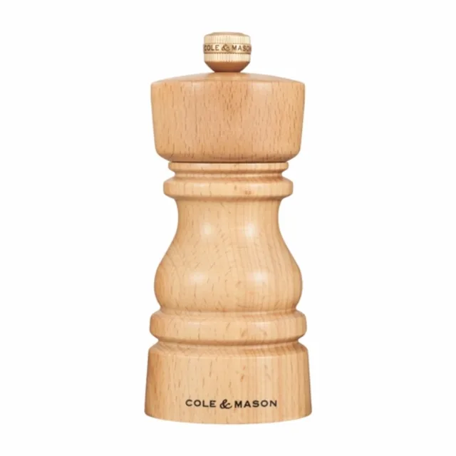 London Natural Beech Salt Mill 13 cm