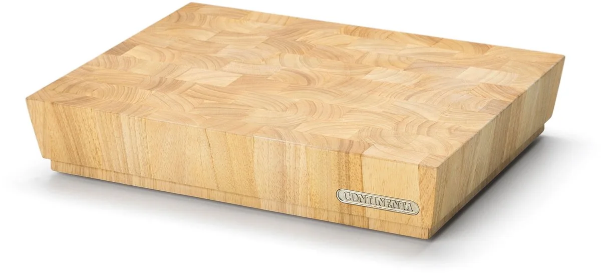 Hakblok - Rubberwood - 40 x 30 x H 7,3cm van Continenta in Bruin – productfoto