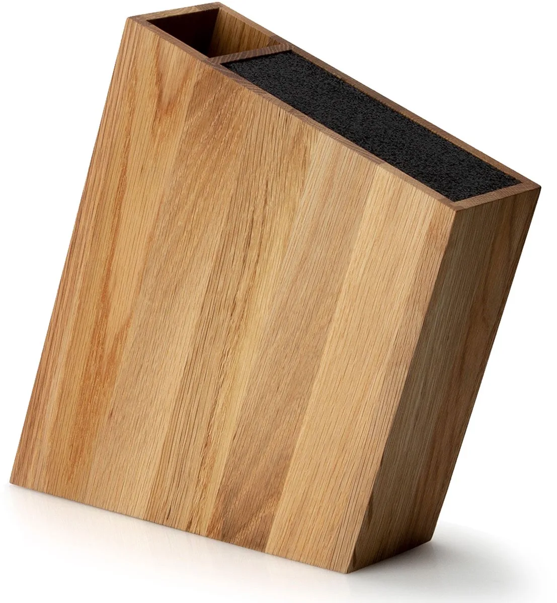 Messenblok in Hout - Lichteiken - H31x24.5x8cm - Messen niet Inbegrepen van Continenta in Natuurhout – productfoto