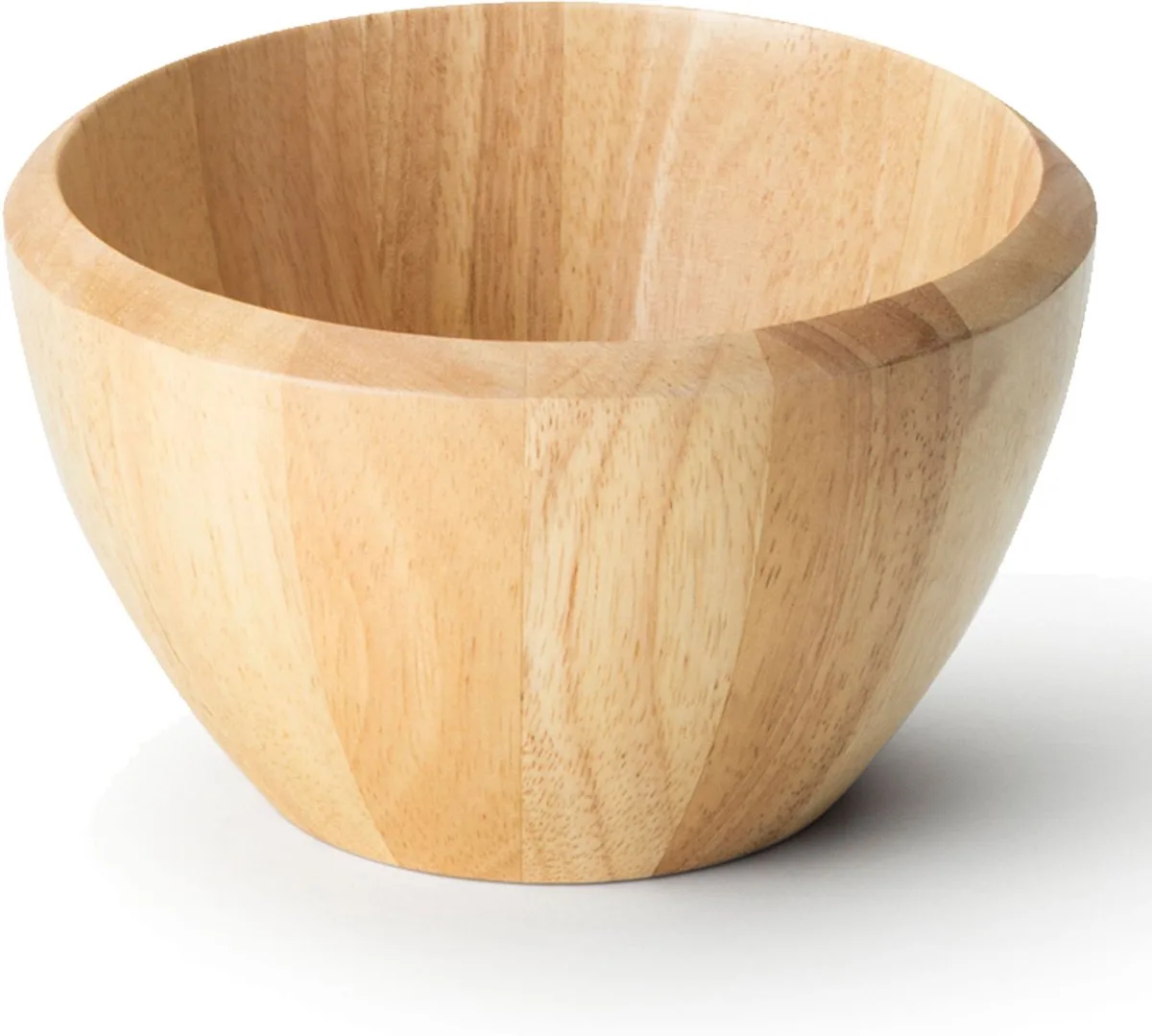 ronde bowl D15.5cm H9cm rubberhout van Continenta in Naturel – productfoto