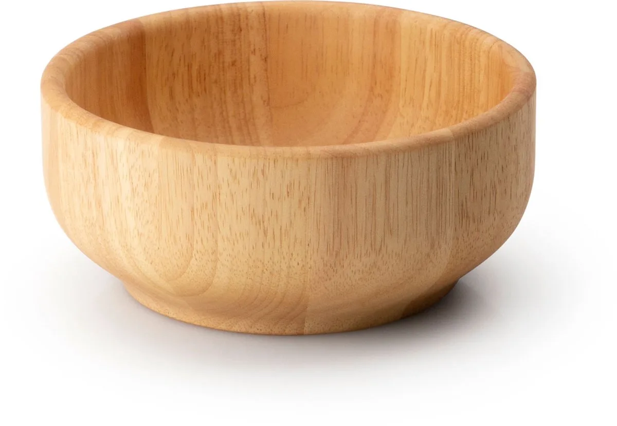 ronde slakom D18cm H8cm rubberhout de Continenta en Marron – photo produit