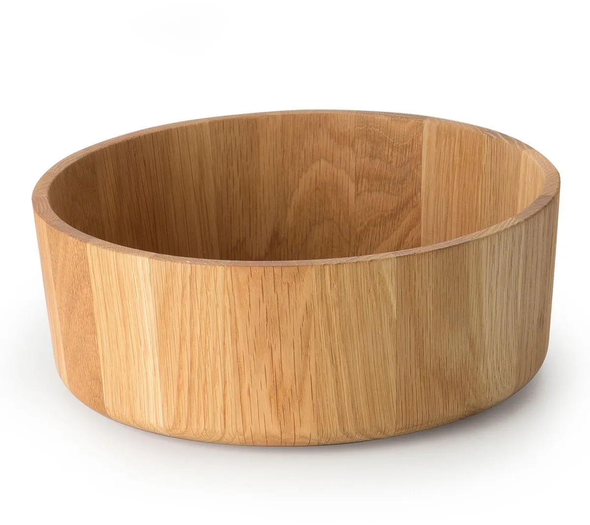 schaal, serveerschaal, kom, slakom, fruitschaal, houten schaal, eikenhout, Ø 31 x 12 cm, 4136 by Continenta in Brown – product photo