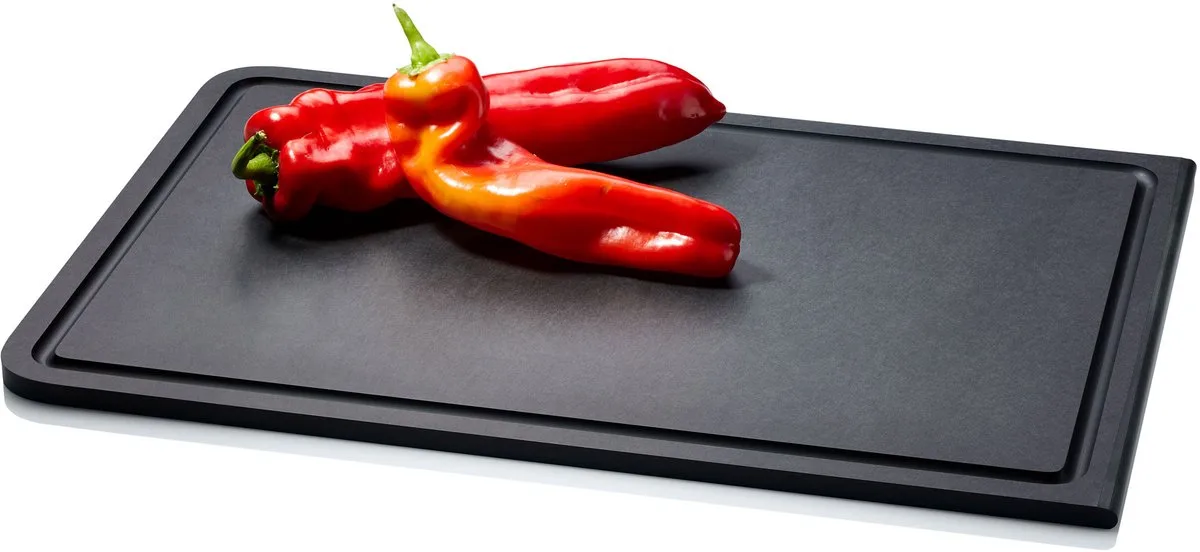 snijplank Duracore, snijplank, keukenplank, serveerplank, houtvezel, zwart, 44 x 29,8 cm, 5314 van Continenta in Zwart – productfoto