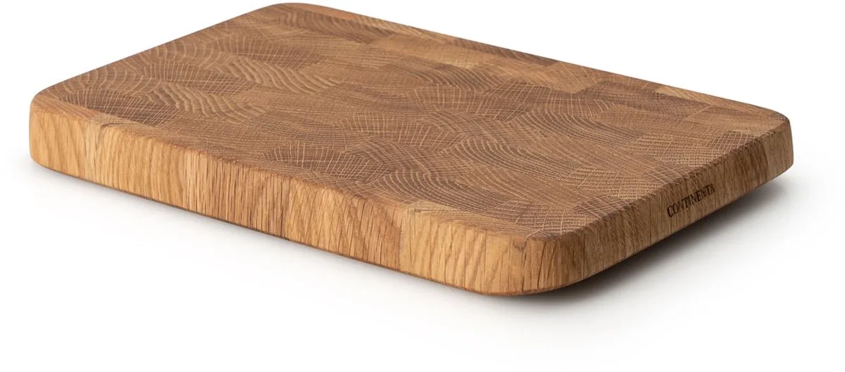 snijplank, serveerplank, keukenplank, houten plank, eiken kopshout, 27 x 18 cm, 4180 van Continenta in Bruin – productfoto
