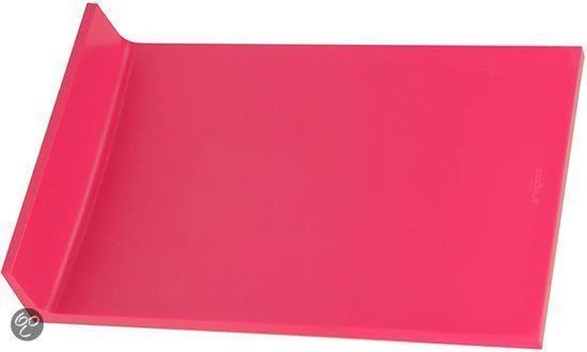 Curv Snijplank - Rechthoekig - Met opstaande rand - 25 x 30 cm - Raspberry van Cookut in Roze – productfoto