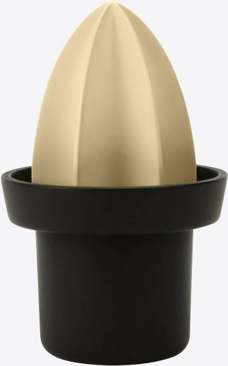 Diego citruspers met 2 posities sinaasappel/citroen taupe ø 9cm H 14cm von Cookut in Schwarz – Produktfoto