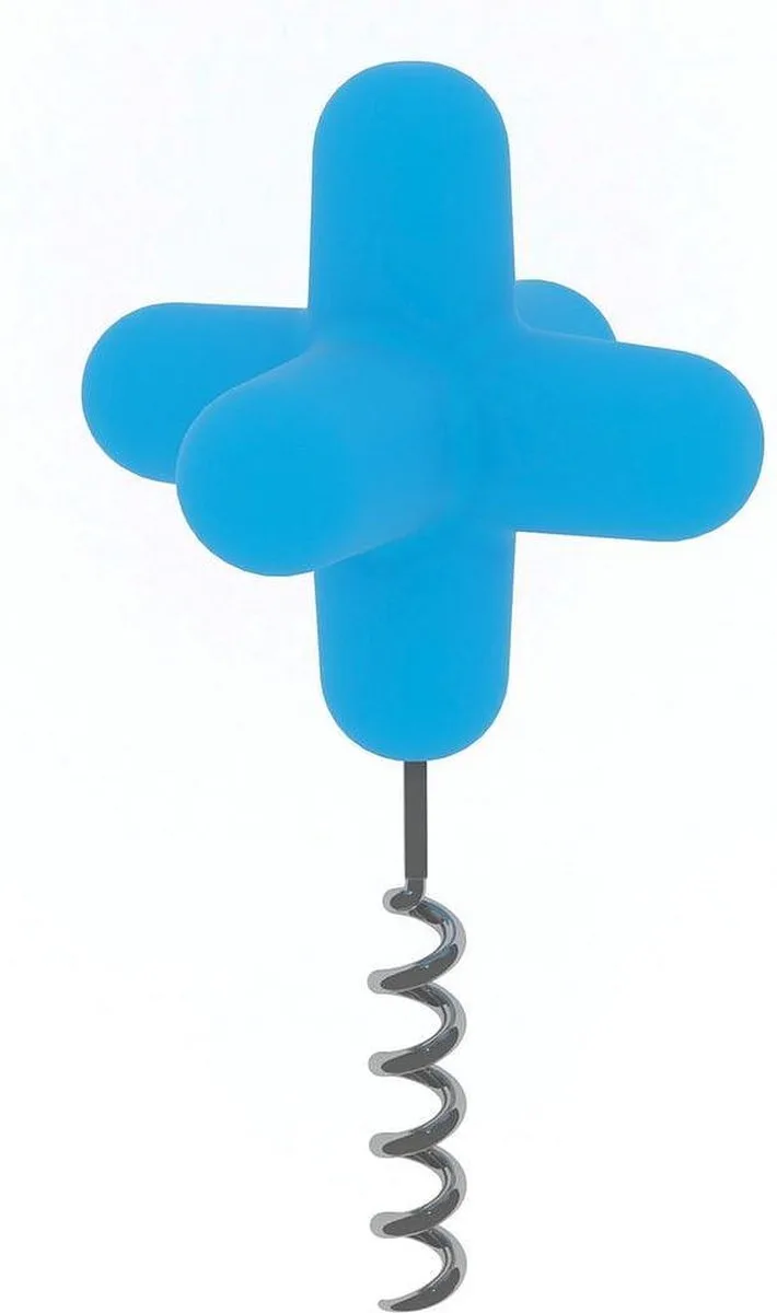 Kurkentrekker en wijnstopper van Cookut in Blauw – productfoto