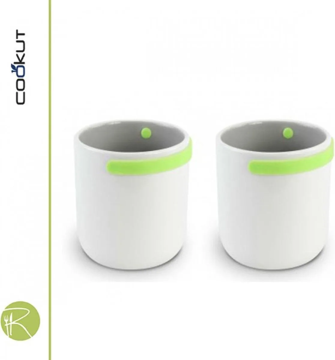 promenade mok met handgreep set van 2 by Cookut in White – product photo