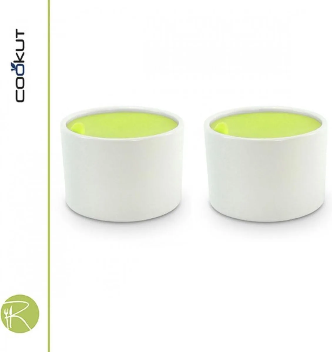 ramekin - Ovenschaal - 9 cm - set van 2 van Cookut in Wit – productfoto