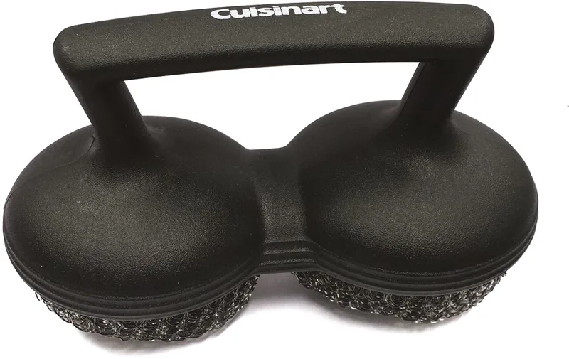 BBQ Borstel - van Roestvrij staal - Reinigingsborstel voor de Barbecue - Geschikt voor Elektrische en Gas grill by Cuisinart in Black – product photo