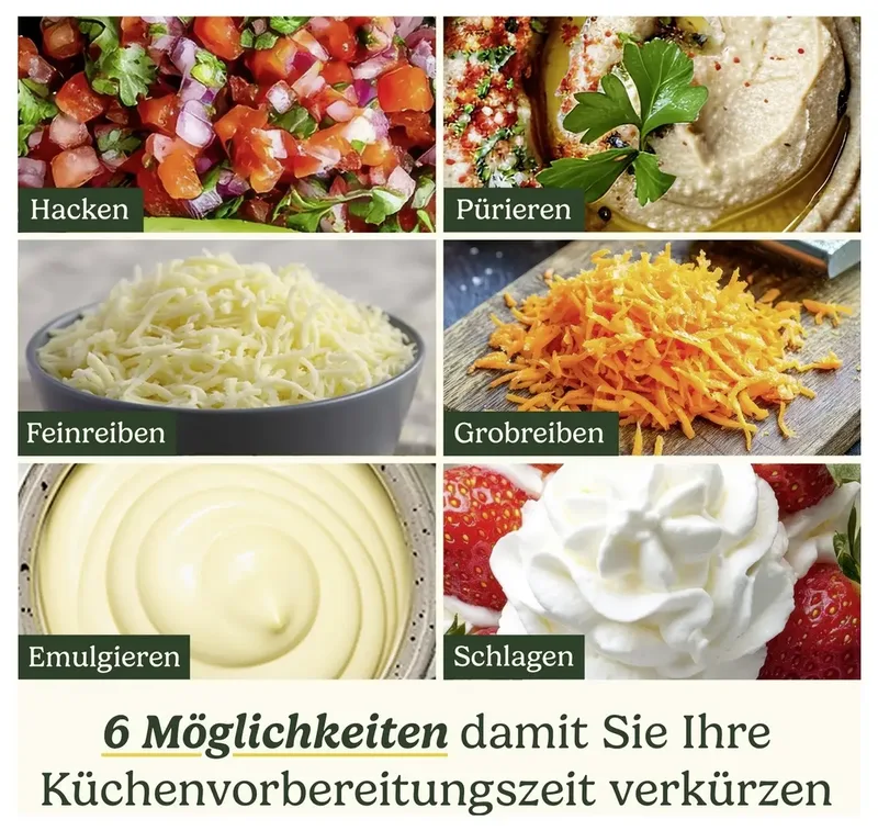 FlexPrep Foodprocessor - 1,1 L - RVS Mes - Omkeerbare Schaafschijf - Inclusief Klopmes - 300 W van Cuisinart in Zilver – productfoto 2 van 2