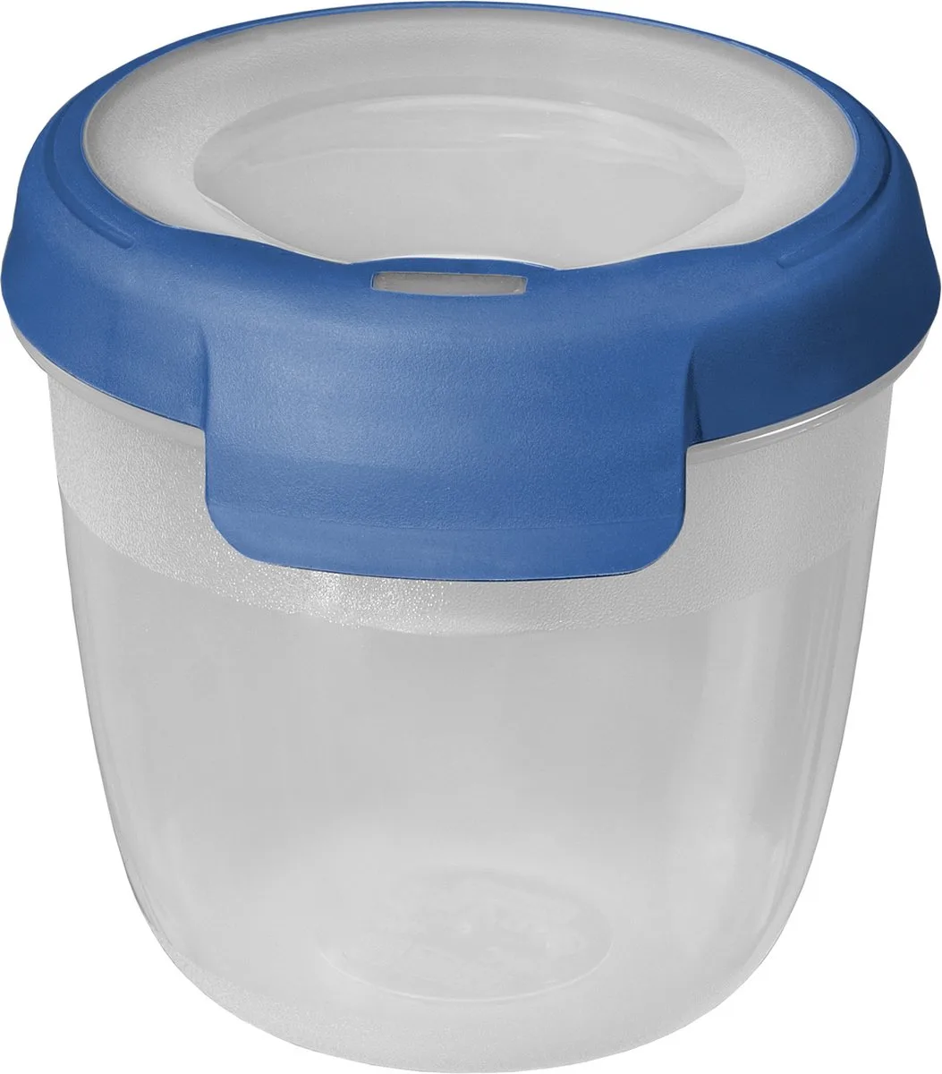 Grand Chef Vershoudbakje - 0,4L - Rond - Transparant/Donkerblauw by Curver in Blue – product photo