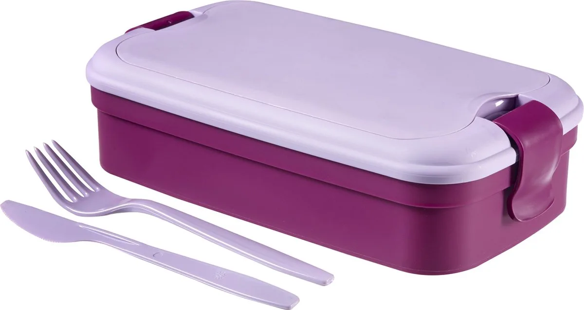 Lunch&Go Lunchbox - met Bestek by Curver in Purple – product photo