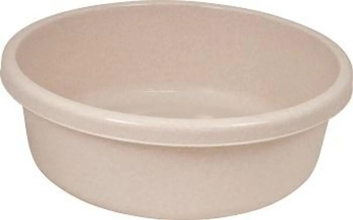 Luxe Serie - Ovale Kom - 18L van Curver in Beige – productfoto